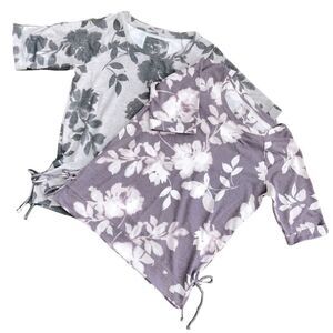 Bundle of 2 Short Sleeve Sweater Tops - Size S